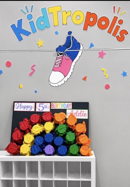 Colorful Favors & KidTropolis Display