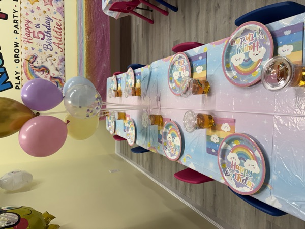 Dreamy Pastel Birthday Tablescape & Balloons